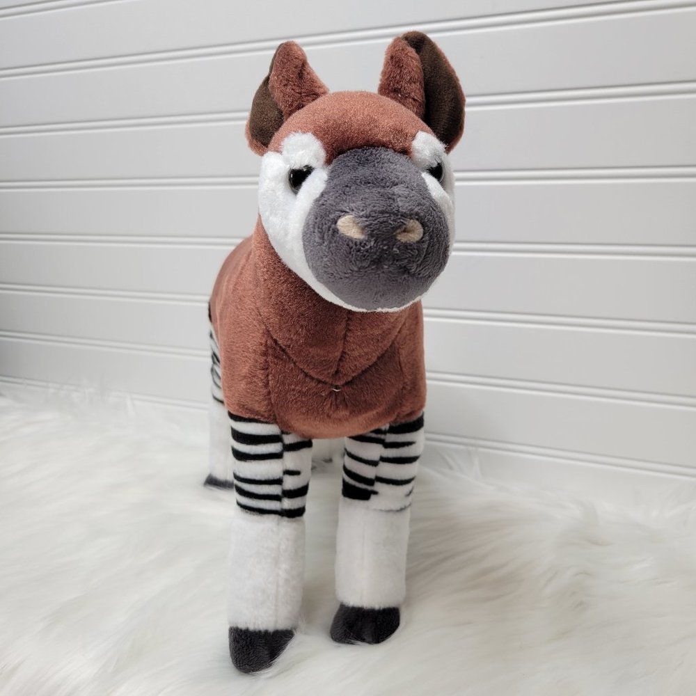 Wild Republic Bronx Zoo Giraffe Okapi Stuffed Animal Plush Toy Souvenir Keepsake